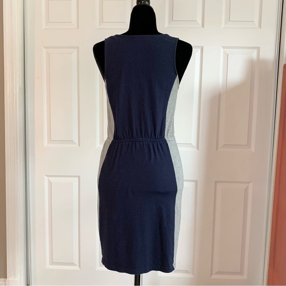 GAP Navy And Gray Color Block Sleeveless T-Shirt Dress - Picture 4 of 7